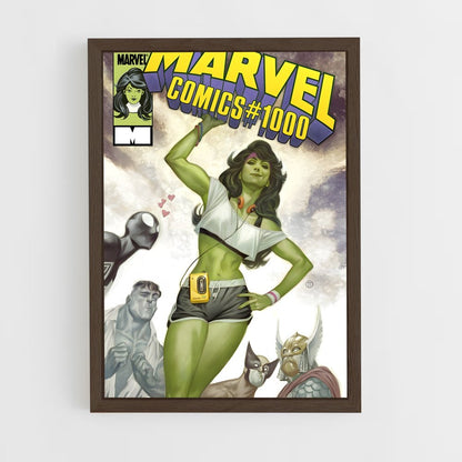 ap-she hulk-8 cadre Bois foncé