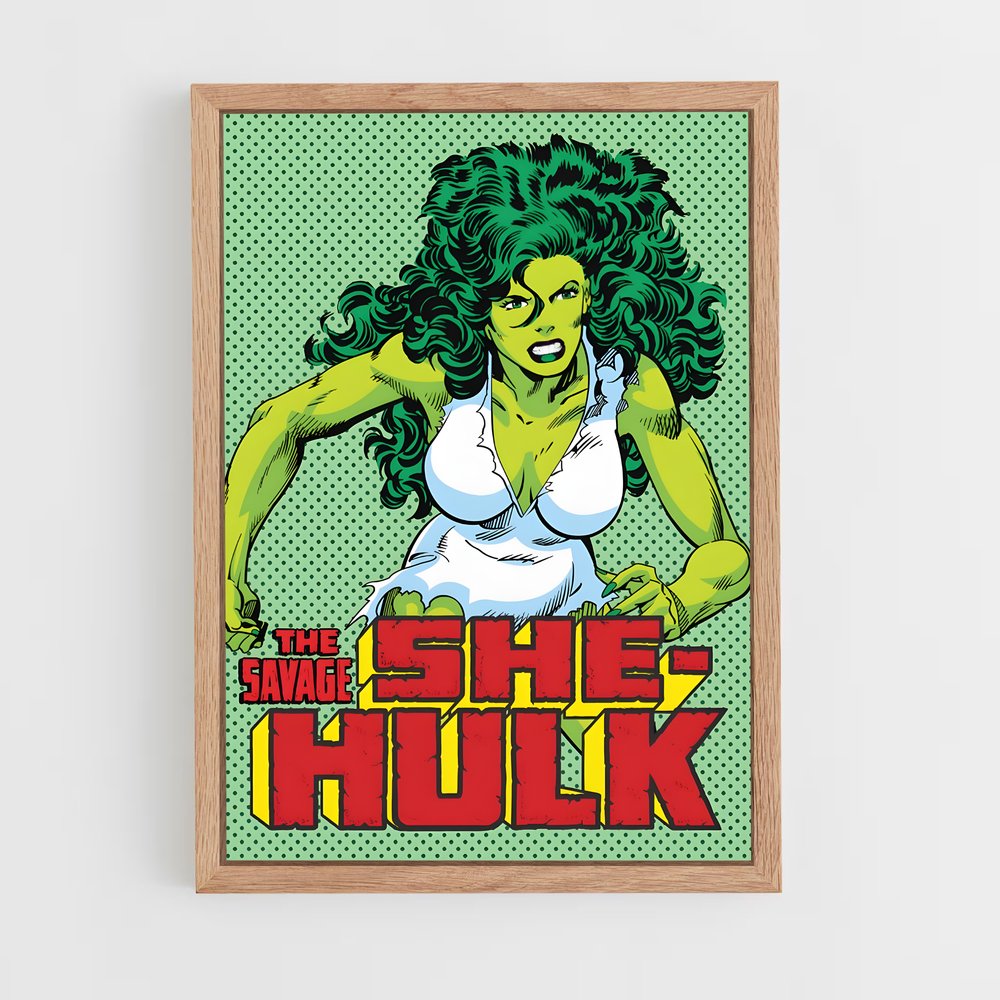 ap-she hulk-9 cadre Bois clair