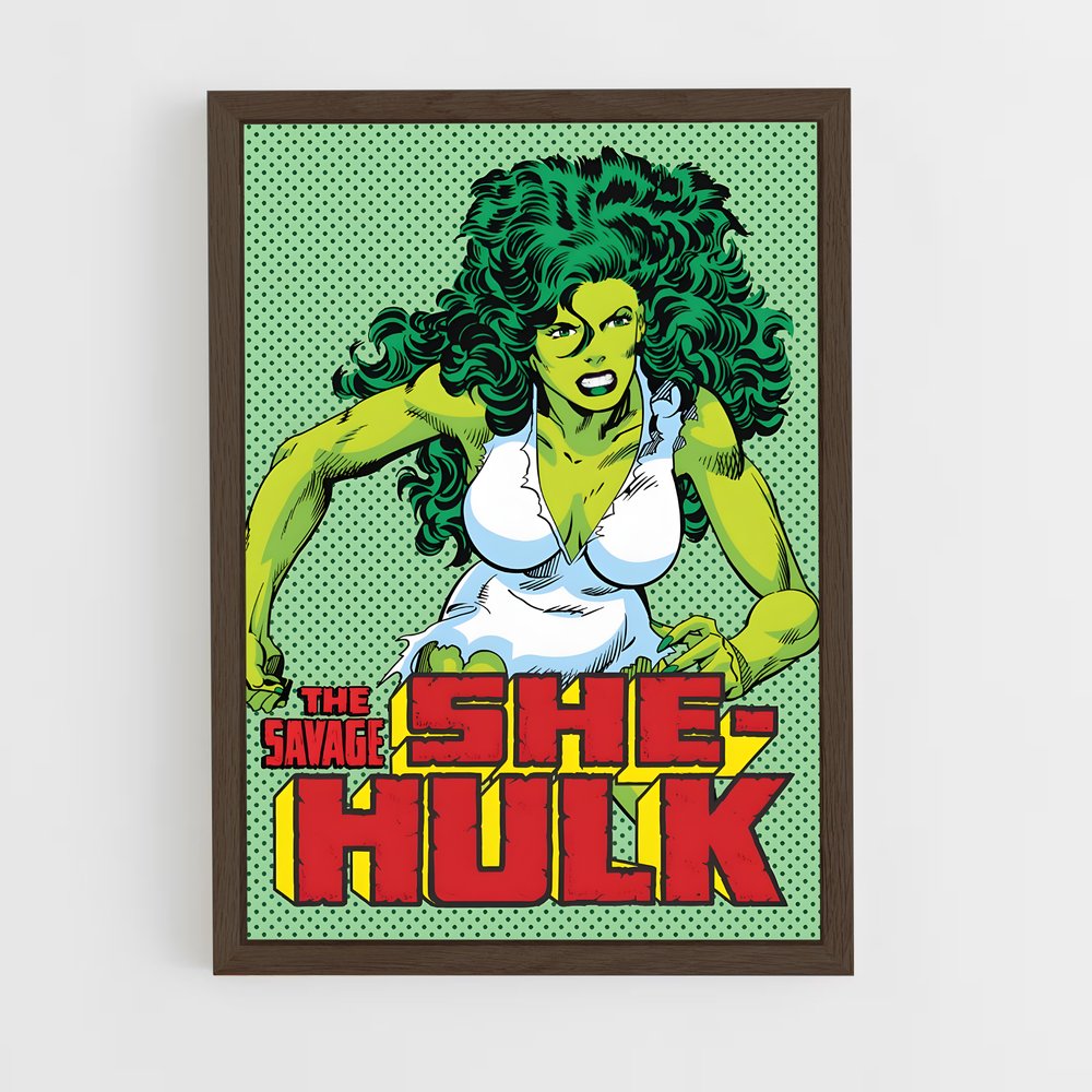 ap-she hulk-9 cadre Bois foncé
