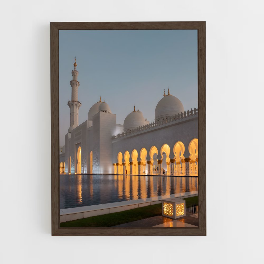 ap-sheikh zayed mosque-3 cadre Bois foncé