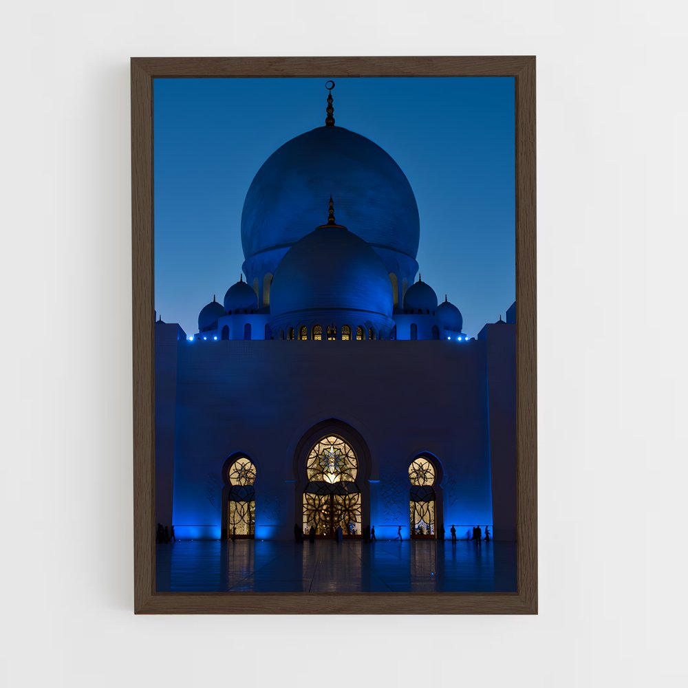 ap-sheikh zayed mosque-4 cadre Bois foncé