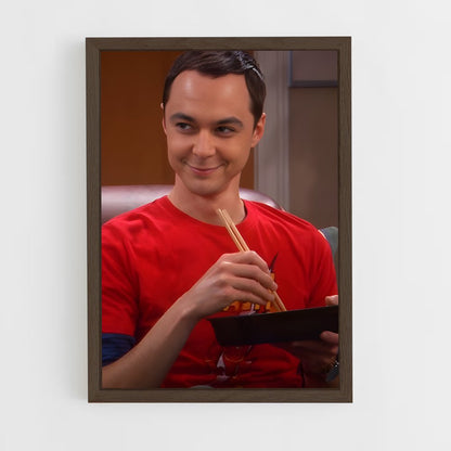 ap-sheldon cooper-1 cadre Bois foncé