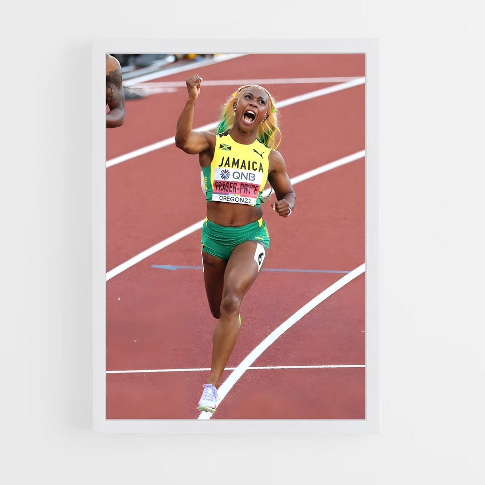 ap-shelly-ann fraser-pryce-1 cadre Blanc