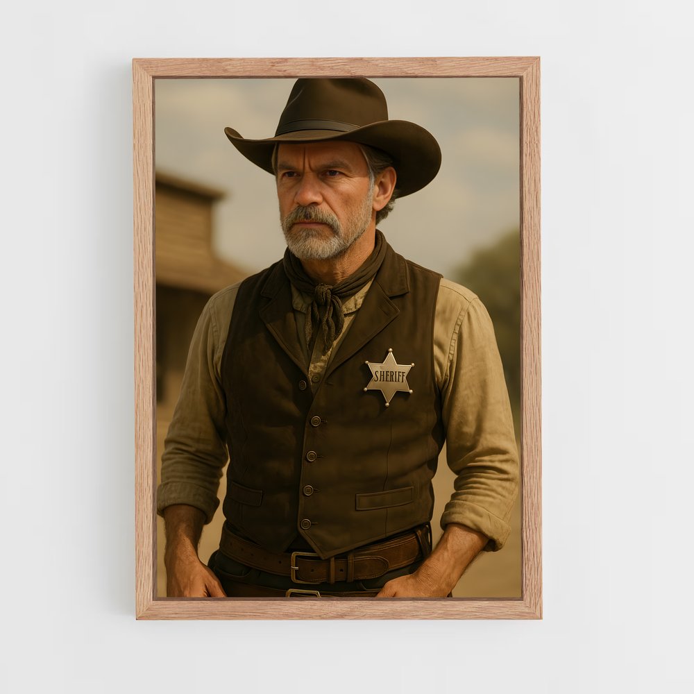 ap-sheriff-1 cadre Bois clair