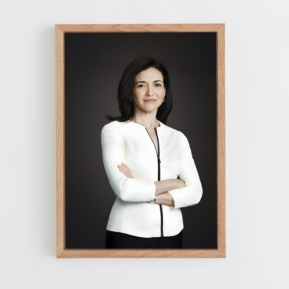 ap-sheryl sandberg-2 cadre Bois clair