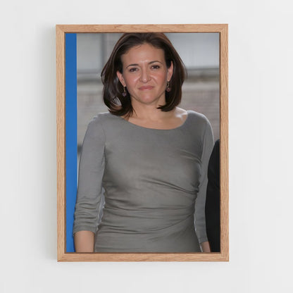 ap-sheryl sandberg-3 cadre Bois clair
