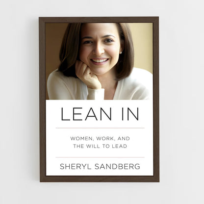 ap-sheryl sandberg-4 cadre Bois foncé