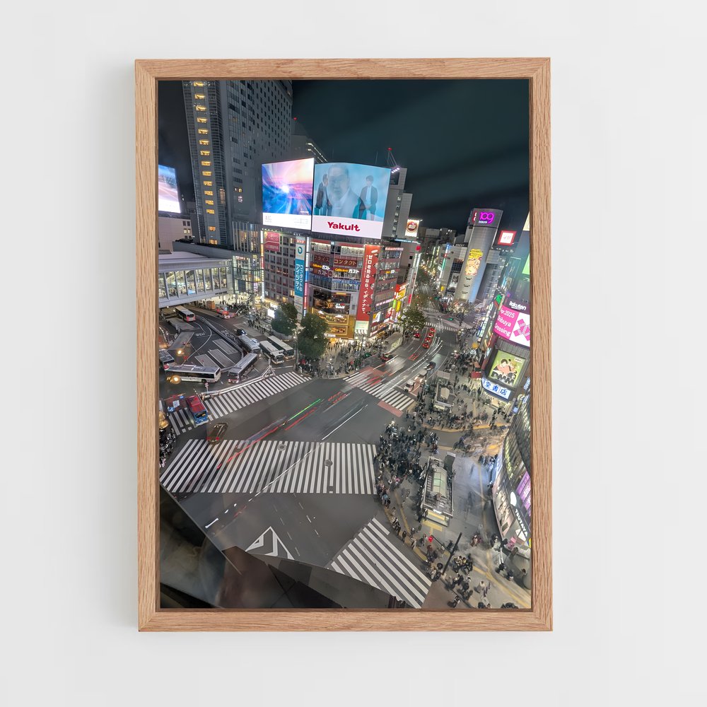 ap-shibuya crossing-1 cadre Bois clair