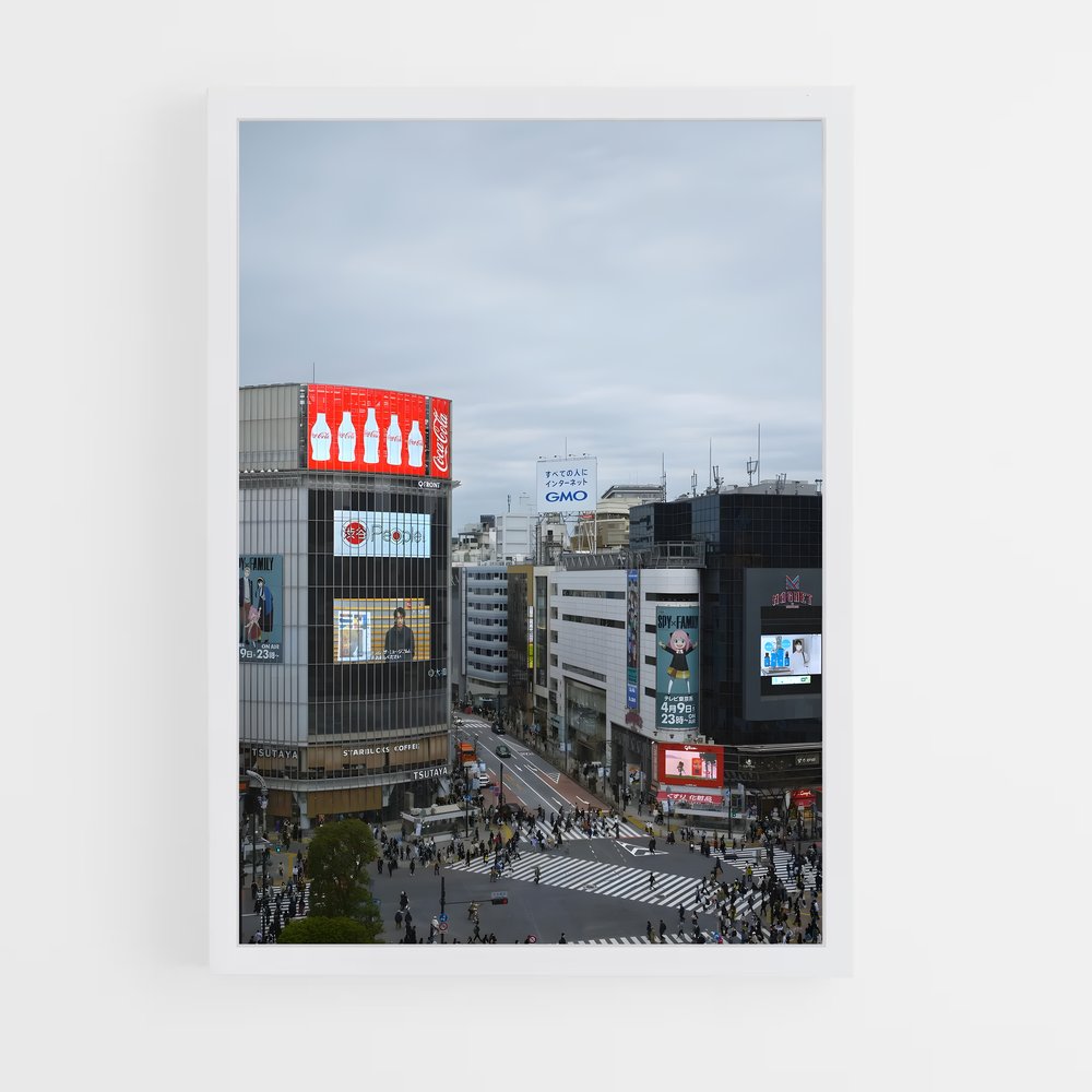 ap-shibuya crossing-2 cadre Blanc