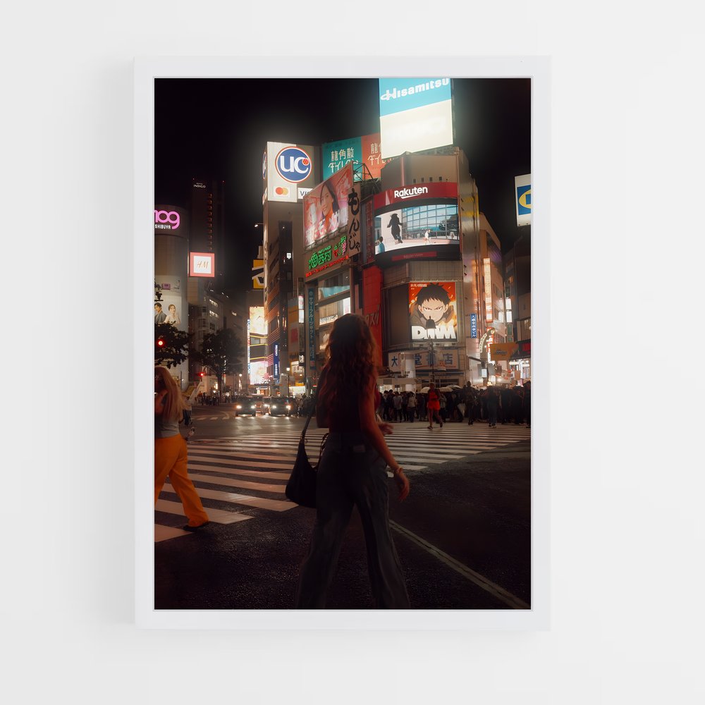 ap-shibuya crossing-3 cadre Blanc