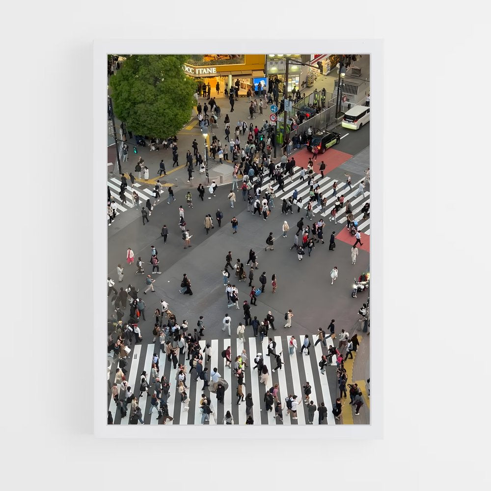 ap-shibuya crossing-4 cadre Blanc