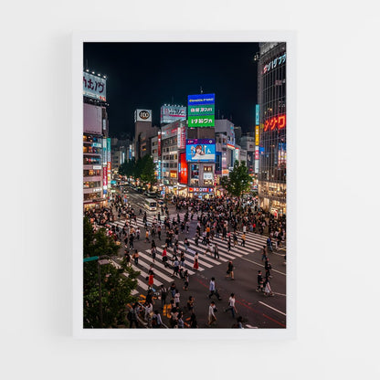 ap-shibuya crossing-5 cadre Blanc