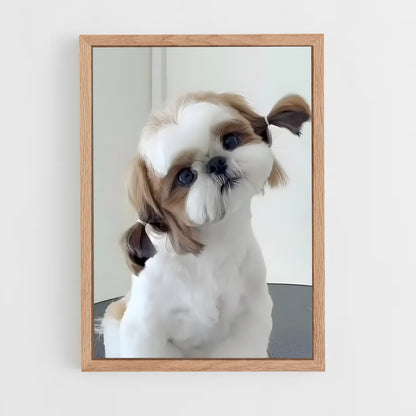 ap-shih tzu-4 cadre Bois clair