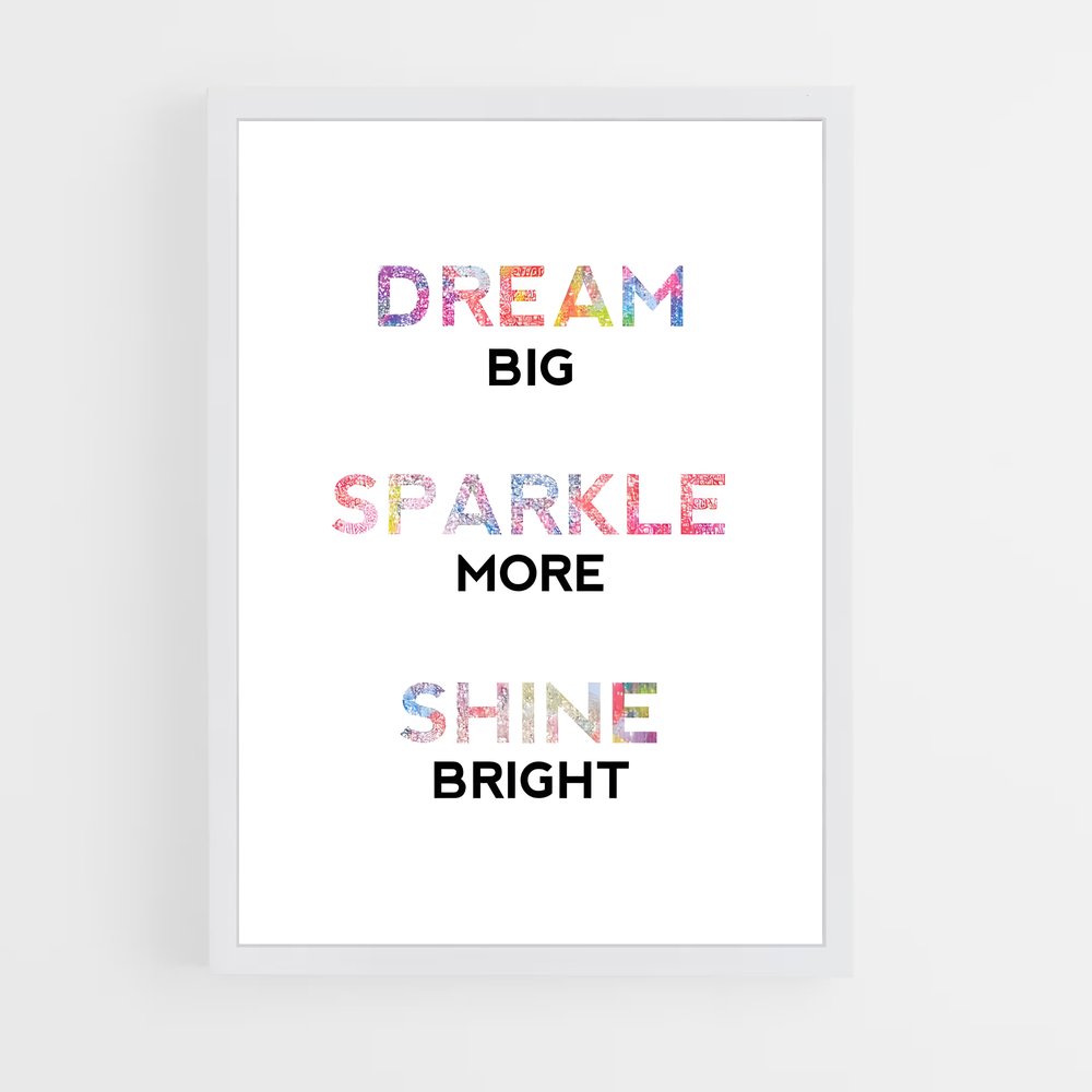 ap-shine bright-3 cadre Blanc