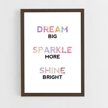ap-shine bright-3 cadre Bois foncé