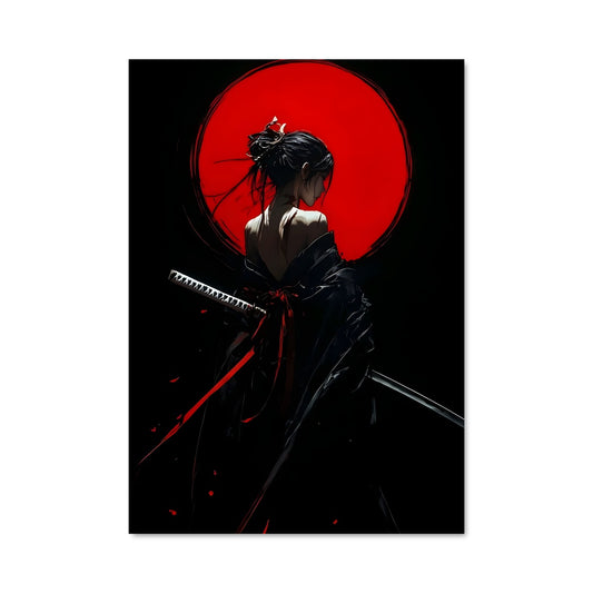 Poster Sombre Guerrière