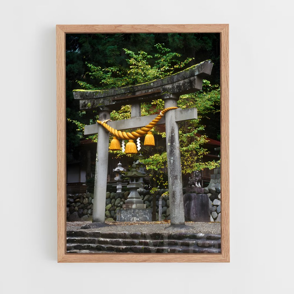 ap-shinto shrine-9 cadre Bois clair