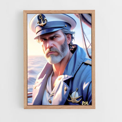 ap-ship captain-8 cadre Bois clair