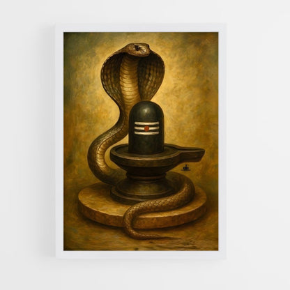 ap-shiva lingam-10 cadre Blanc