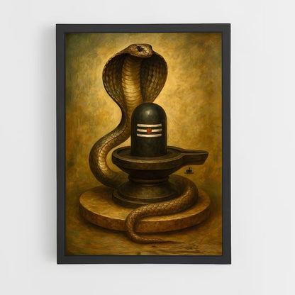 ap-shiva lingam-10 cadre Noir
