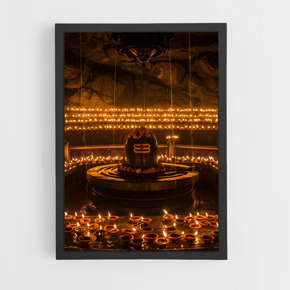 ap-shiva lingam-6 cadre Noir