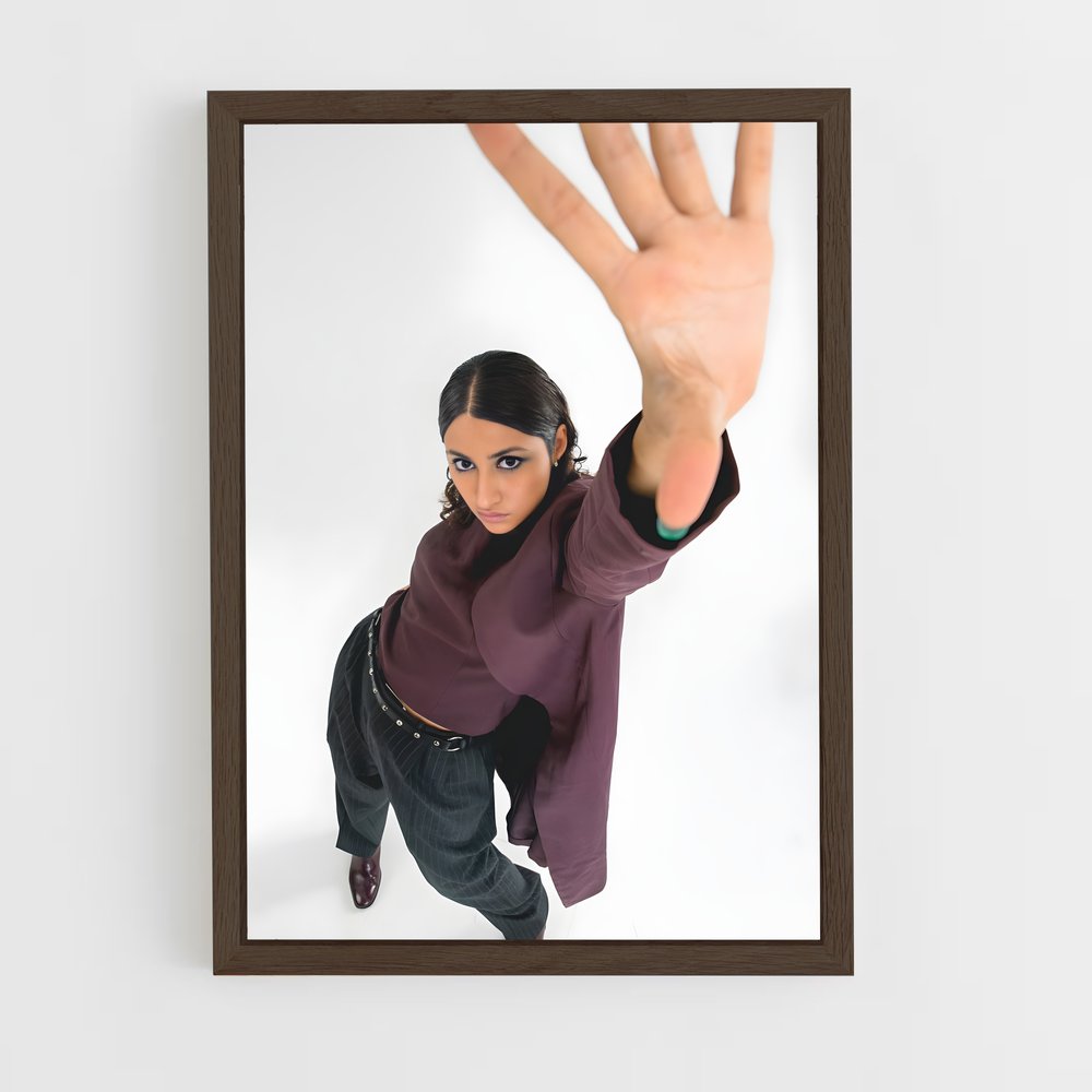 ap-shoot gesture-1 cadre Bois foncé