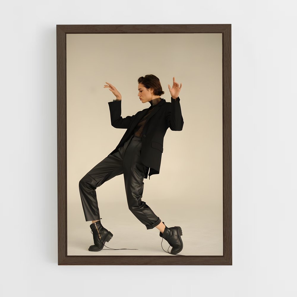 ap-shoot gesture-5 cadre Bois foncé