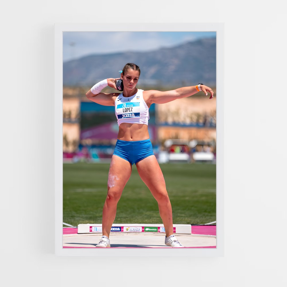 ap-shot put-2 cadre Blanc