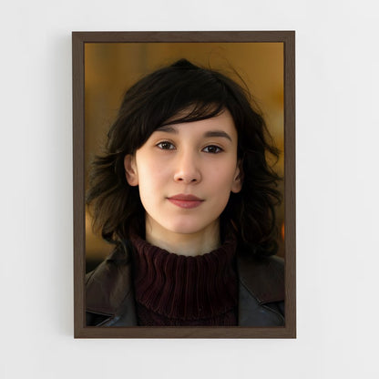 ap-sibel kekilli-1 cadre Bois foncé
