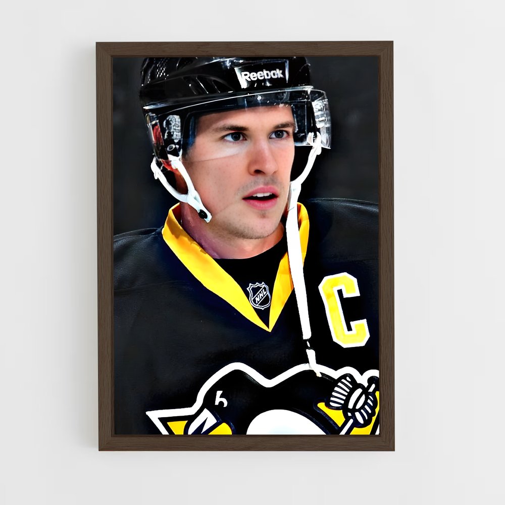 ap-sidney crosby-1 cadre Bois foncé