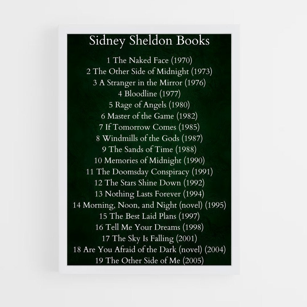 ap-sidney sheldon-1 cadre Blanc