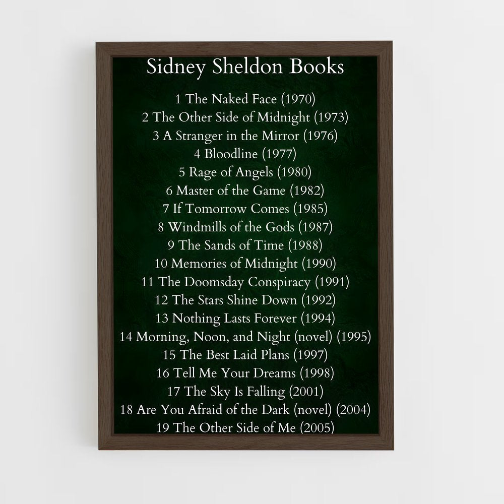 ap-sidney sheldon-1 cadre Bois foncé