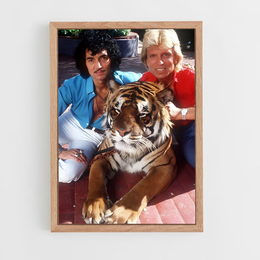 ap-siegfried and roy-2 cadre Bois clair