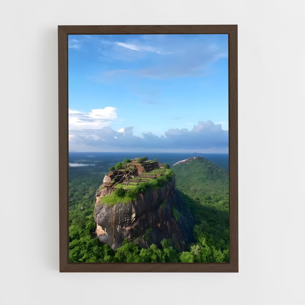 ap-sigiriya rock fortress-1 cadre Bois foncé