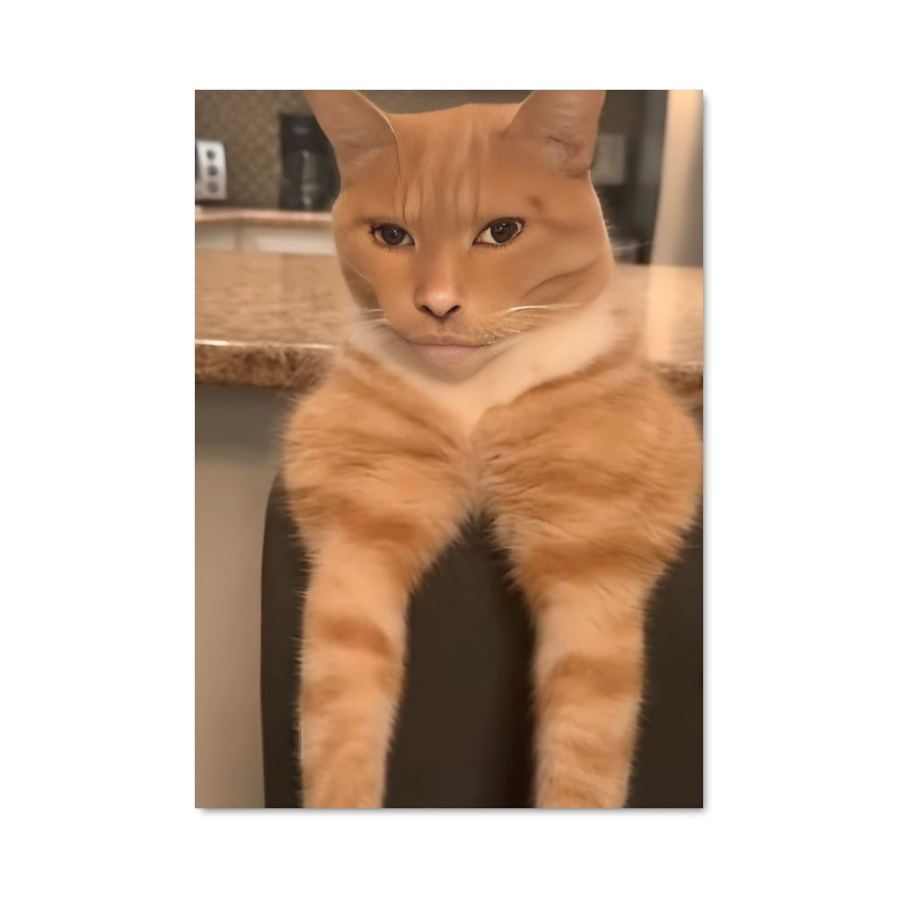 Poster Chat Gourmand