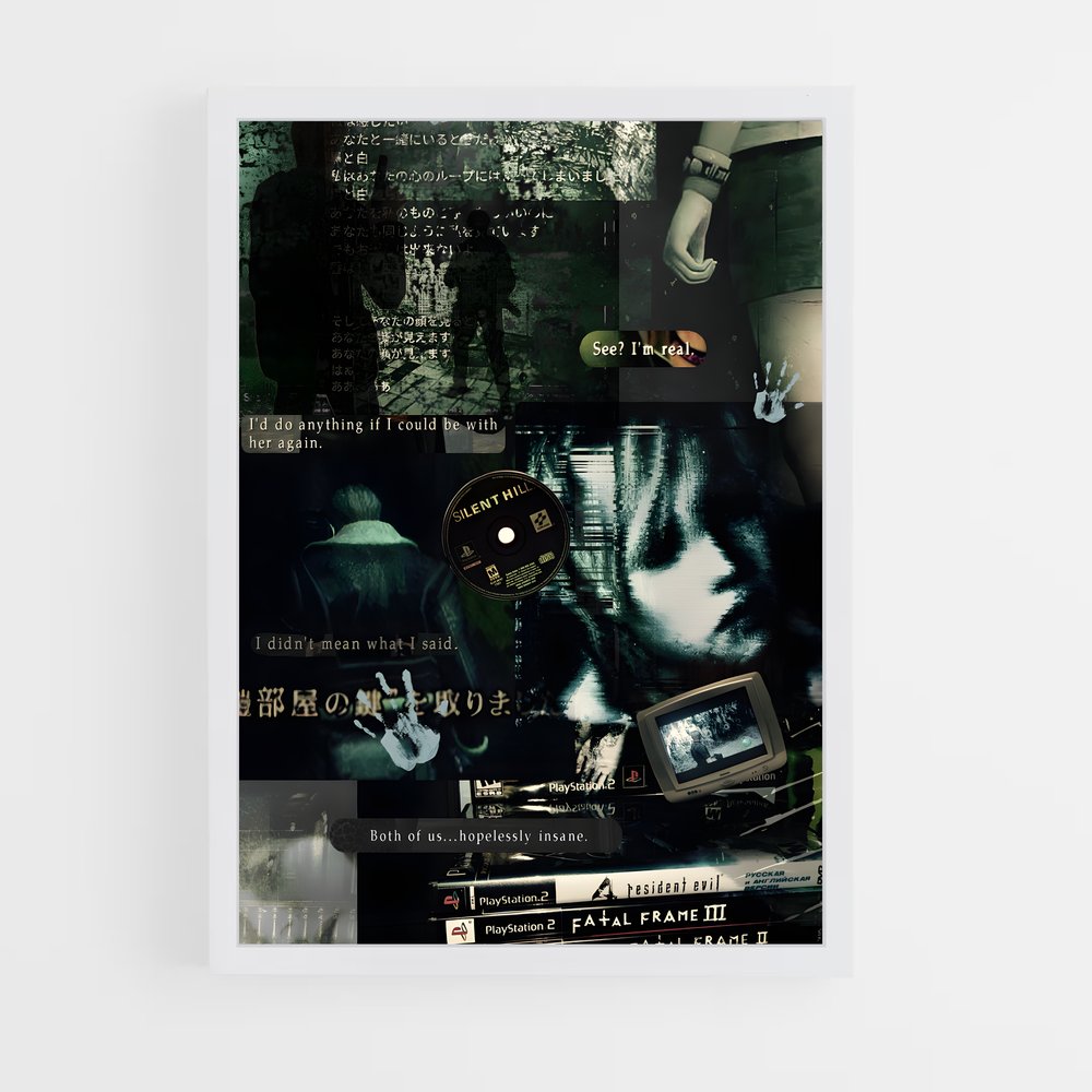 ap-silent hill-1 cadre Blanc