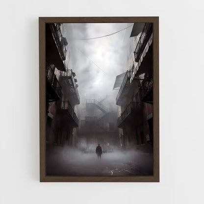 ap-silent hill-10 cadre Bois foncé