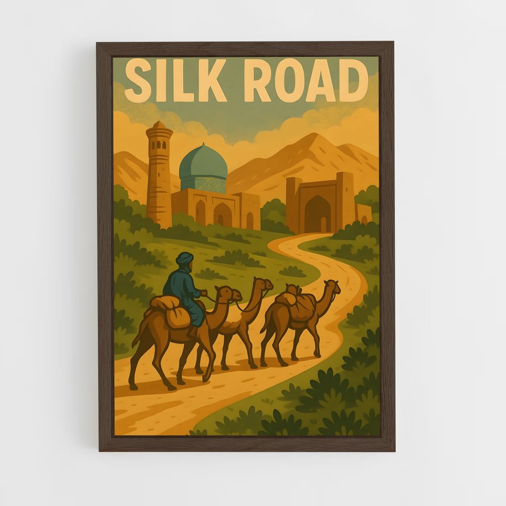 ap-silk road-2 cadre Bois foncé