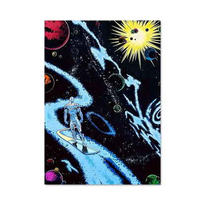 Poster Surf en Argent