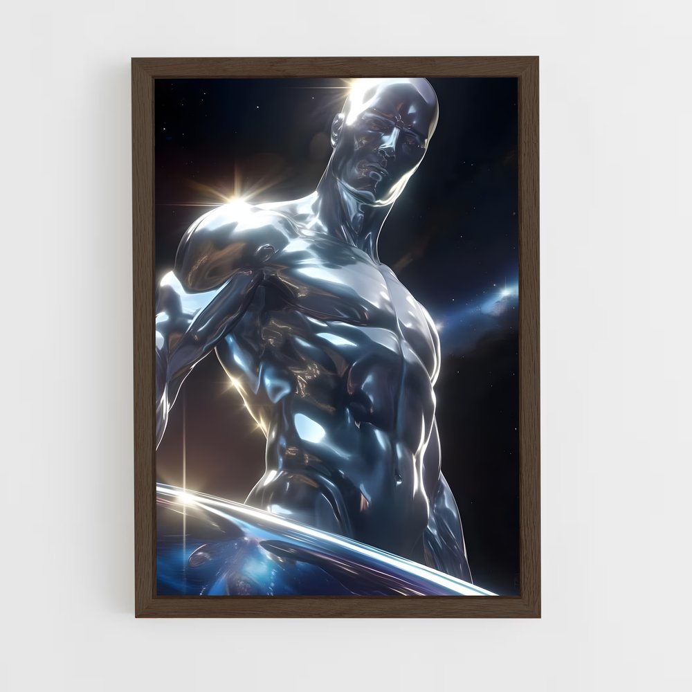 ap-silver surfer-10 cadre Bois foncé