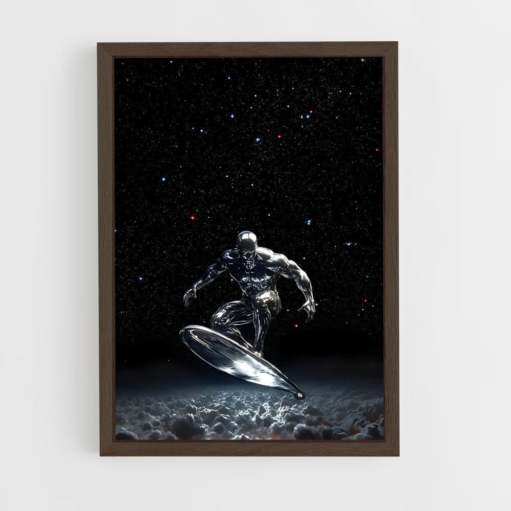 ap-silver surfer-15 cadre Bois foncé