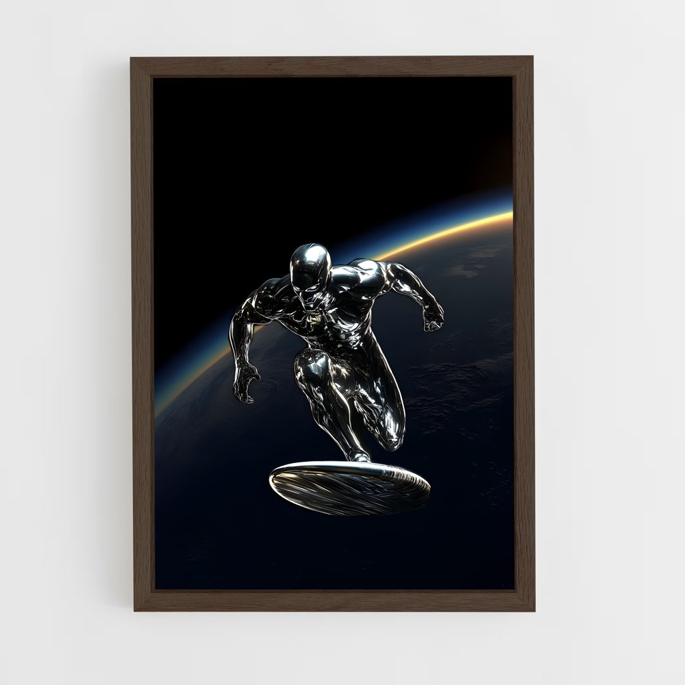 ap-silver surfer-16 cadre Bois foncé