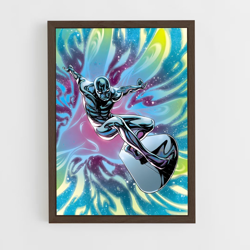 ap-silver surfer-19 cadre Bois foncé