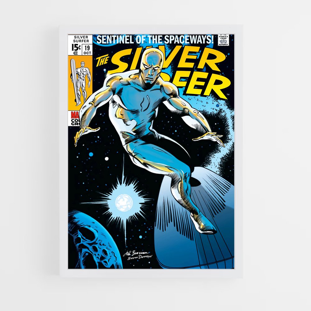 ap-silver surfer-4 cadre Blanc