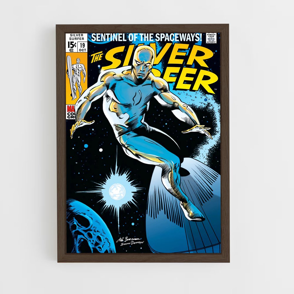 ap-silver surfer-4 cadre Bois foncé