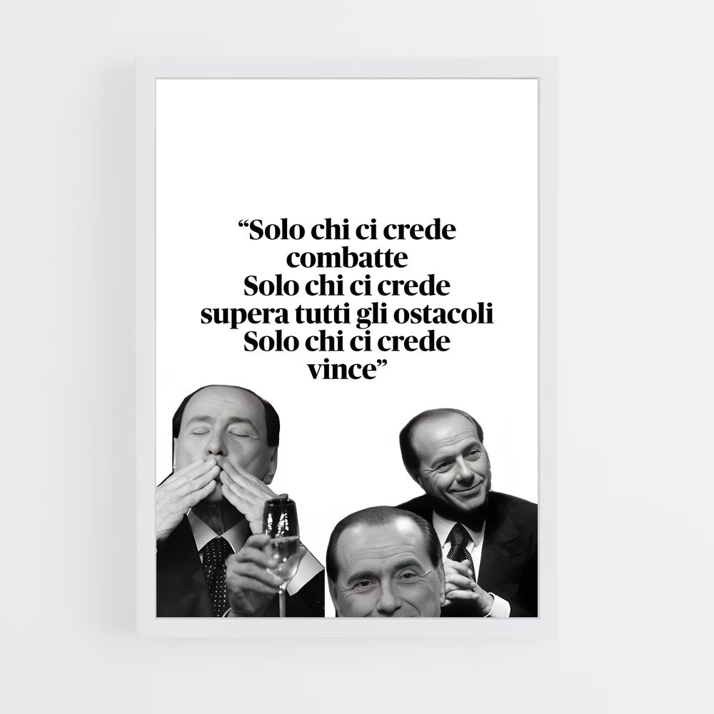 ap-silvio berlusconi-3 cadre Blanc