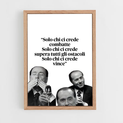 ap-silvio berlusconi-3 cadre Bois clair