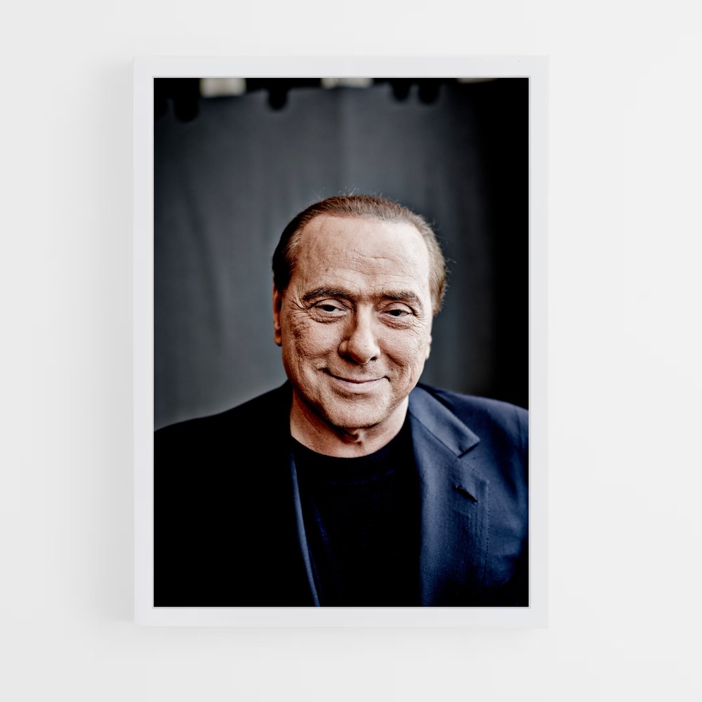 ap-silvio berlusconi-4 cadre Blanc