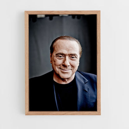 ap-silvio berlusconi-4 cadre Bois clair