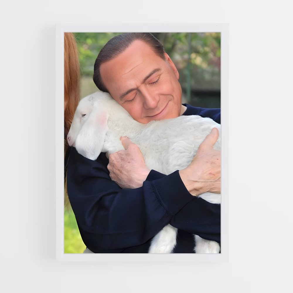 ap-silvio berlusconi-5 cadre Blanc